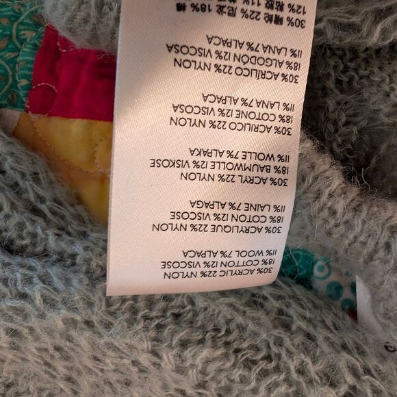 NWT Free People Green Textured Crew Neck Sweater - Picture 8 of 8